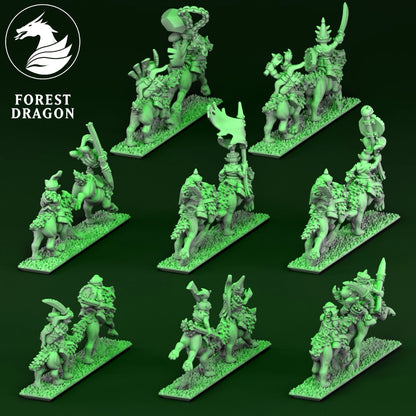 Orcs & Goblins - 10mm Goblin Wolf Rider Regiment