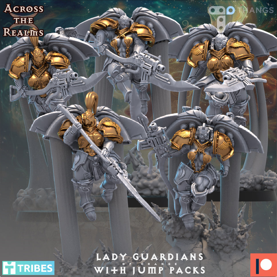 28mm Lady Guardians with Jump Packs