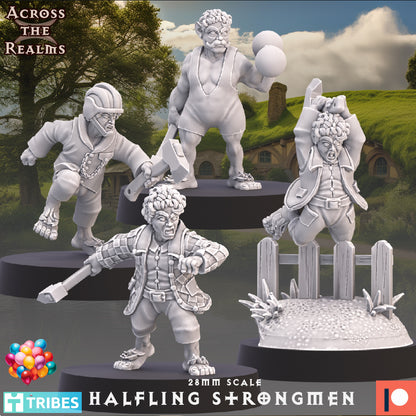 28mm Halfling Strongmen