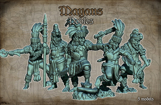 28mm Mayan Nobles