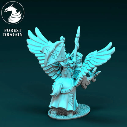 Chivalric - 10mm King on Hippogriff