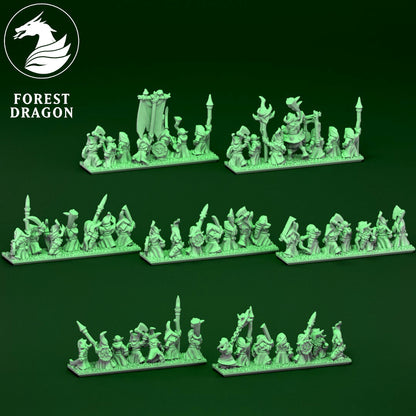 Orcs & Goblins - 10mm Hooded Goblins Regiment