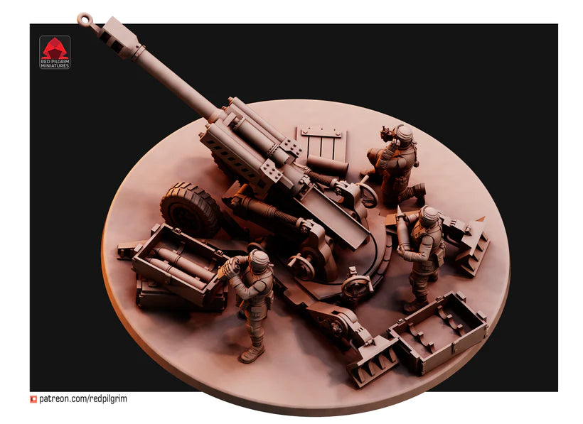 28mm Desert Hawks Howitzer Gun