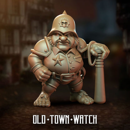 28mm Old Town Watch Support Staff