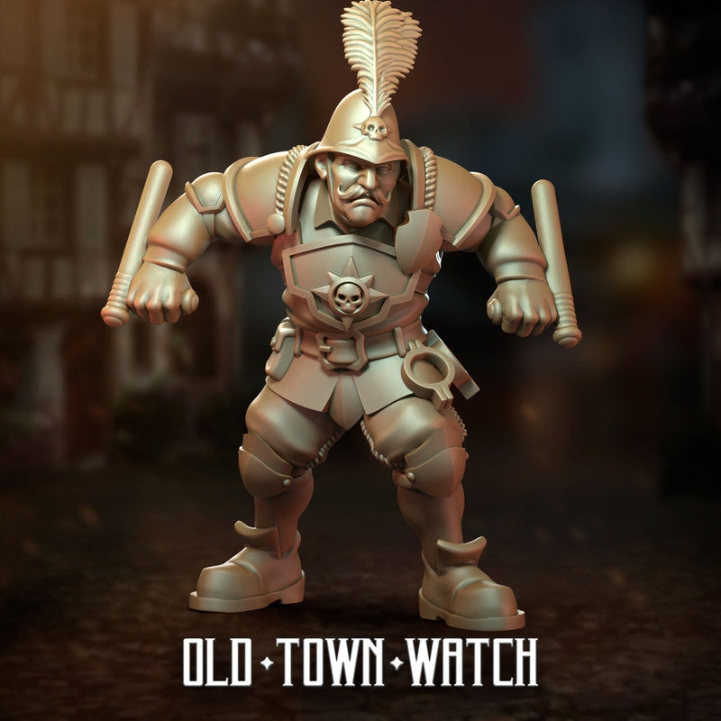 28mm Old Town Watch Support Staff