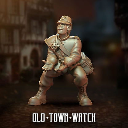 28mm Old Town Watch Support Staff