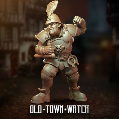 28mm Old Town Watch Support Staff