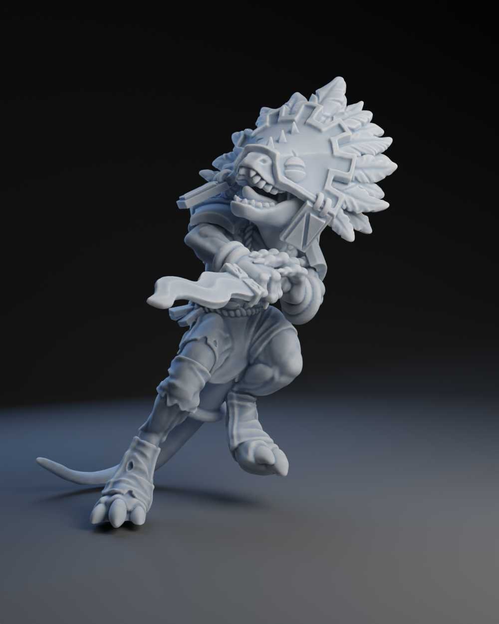 28mm Lizard Twin Star Players