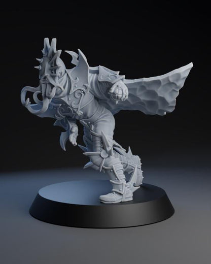 Dark Elf Blitzer Star Player | Fantasy Football | Dark Elf Team | Brutefun Miniatures