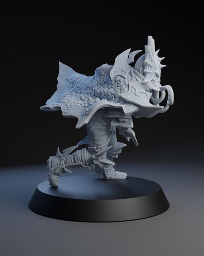 Dark Elf Blitzer Star Player | Fantasy Football | Dark Elf Team | Brutefun Miniatures