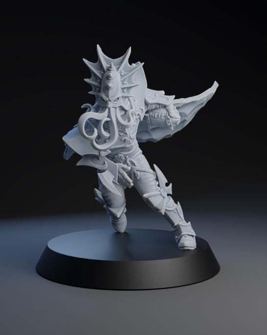 Dark Elf Blitzer Star Player | Fantasy Football | Dark Elf Team | Brutefun Miniatures