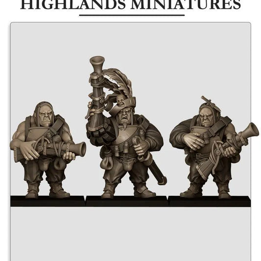 28mm Ogres with Blunderbuss - Sunland