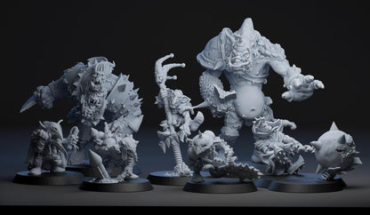 Wasteland Ruffians Star Players | Fantasy Football | Goblin | Orc | Star Players | Brutefun Miniatures