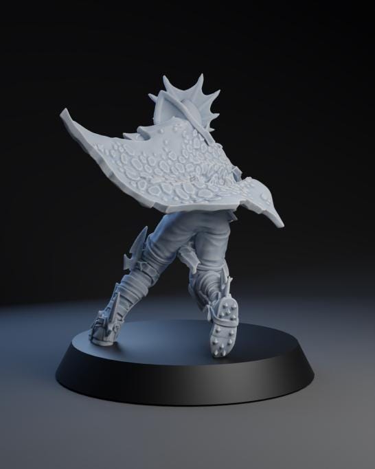 Dark Elf Blitzer Star Player | Fantasy Football | Dark Elf Team | Brutefun Miniatures