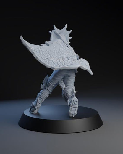 Dark Elf Blitzer Star Player | Fantasy Football | Dark Elf Team | Brutefun Miniatures