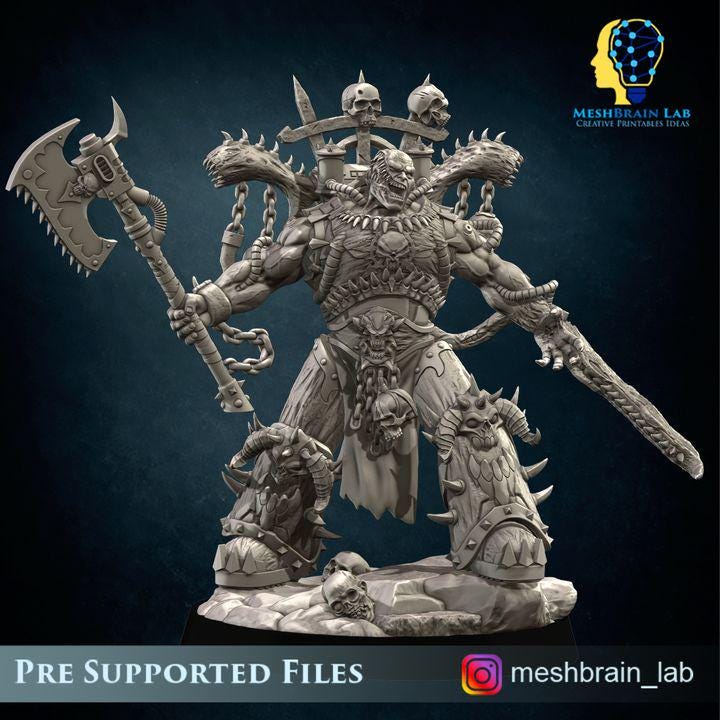 Doom Marines Demonhost of Chaos | Chaos | 32mm | Meshbrain Labs