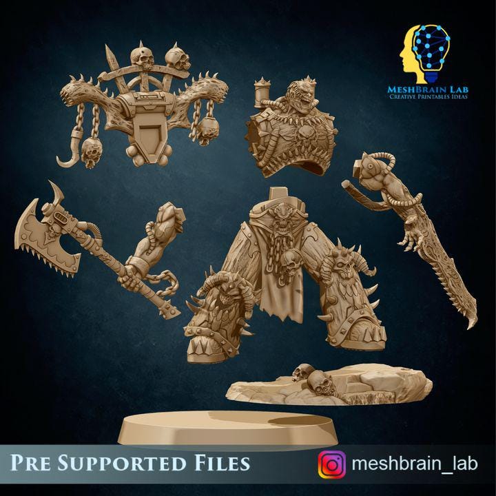 Doom Marines Demonhost of Chaos | Chaos | 32mm | Meshbrain Labs