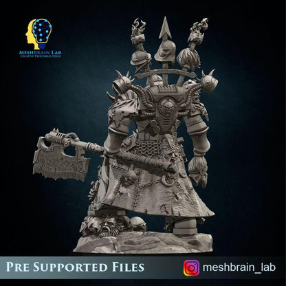 Doom Marines Executor Lord | Chaos | 32mm | Meshbrain Labs