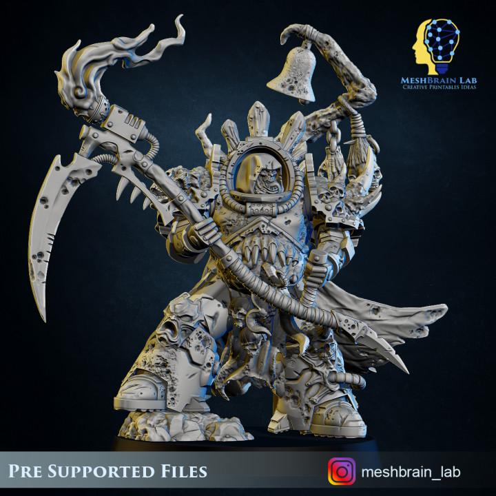 Doom Marines Lord of Pestilence | Chaos | 32mm | Meshbrain Labs