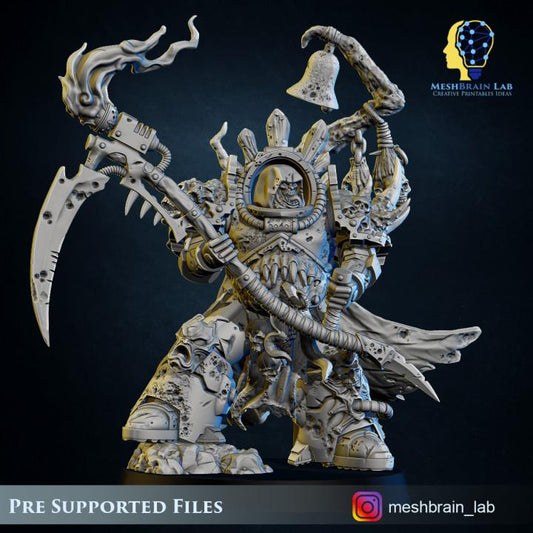 Doom Marines Lord of Pestilence | Chaos | 32mm | Meshbrain Labs