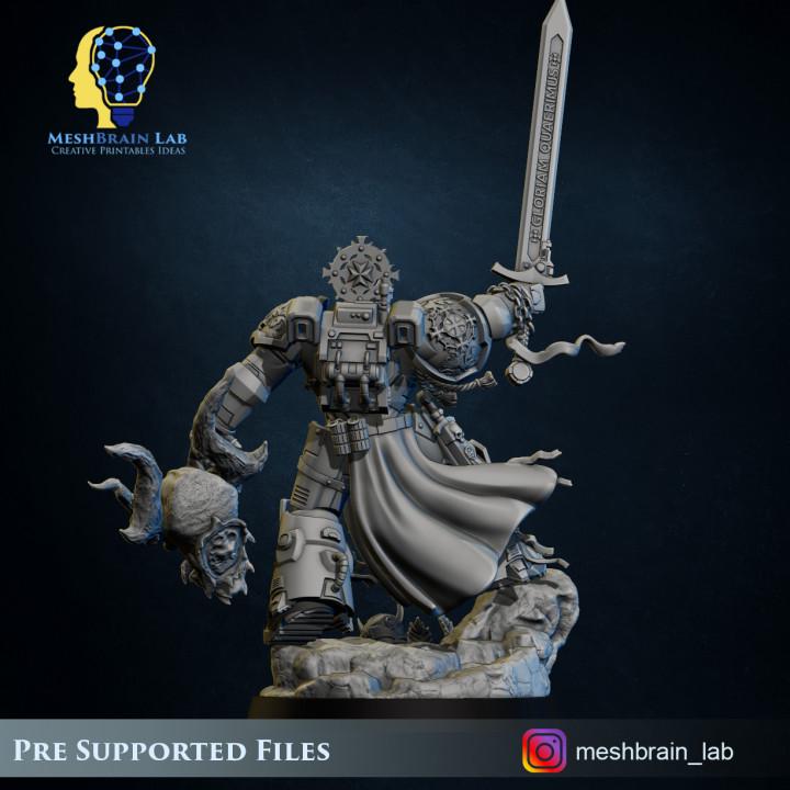 Imperial Marine Crusader Electus | Imperial Marines | 32mm | Meshbrain Labs