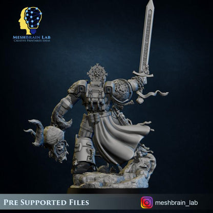 Imperial Marine Crusader Electus | Imperial Marines | 32mm | Meshbrain Labs