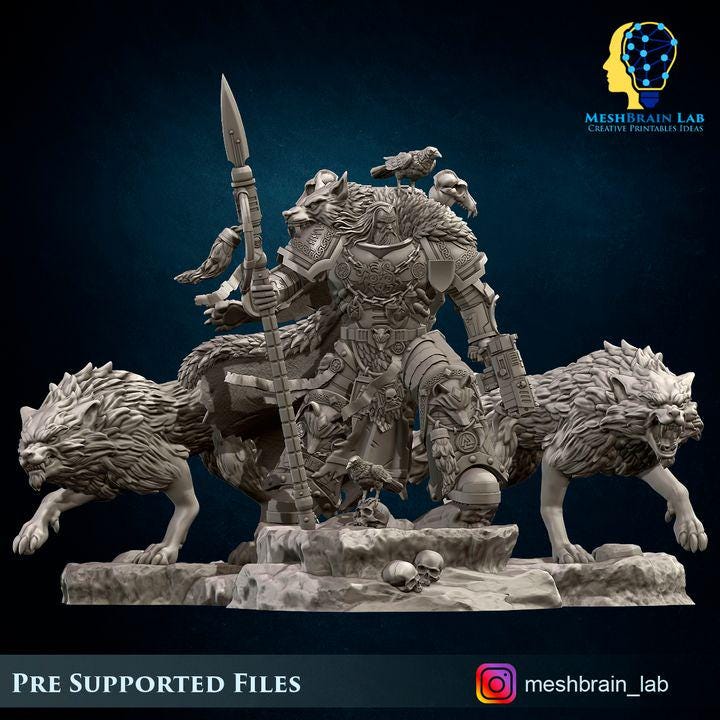 Harald Wutan- Sons of the Aesir Chapter Lord | Imperial Marines | 32mm | Meshbrain Labs