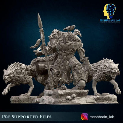 Harald Wutan- Sons of the Aesir Chapter Lord | Imperial Marines | 32mm | Meshbrain Labs