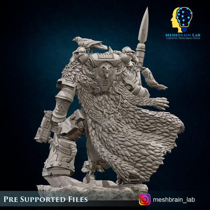 Harald Wutan- Sons of the Aesir Chapter Lord | Imperial Marines | 32mm | Meshbrain Labs