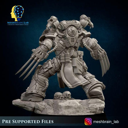 Sons of the Aesir Champion | Imperial Marines | 32mm | Meshbrain Labs