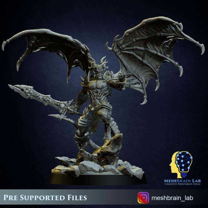 Aamon, The Demon Lord of the Abyss | Chaos | 32mm | Meshbrain Labs