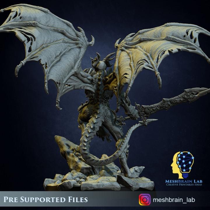 Aamon, The Demon Lord of the Abyss | Chaos | 32mm | Meshbrain Labs