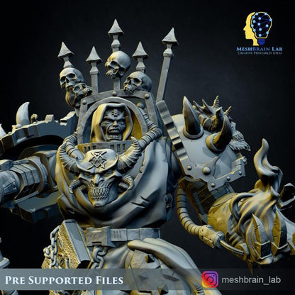 Chaos Terminator Sorcerer | Chaos | 32mm | Meshbrain Labs