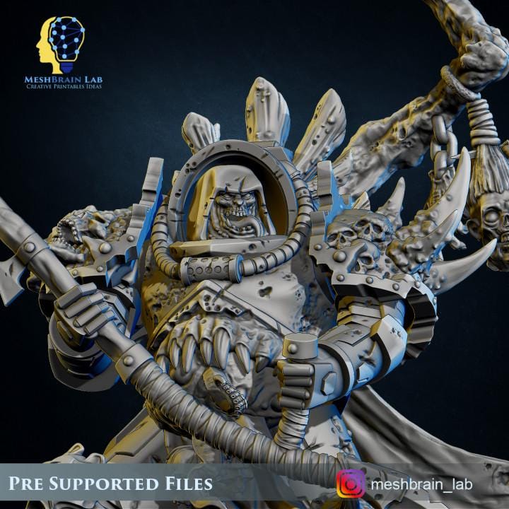 Doom Marines Lord of Pestilence | Chaos | 32mm | Meshbrain Labs