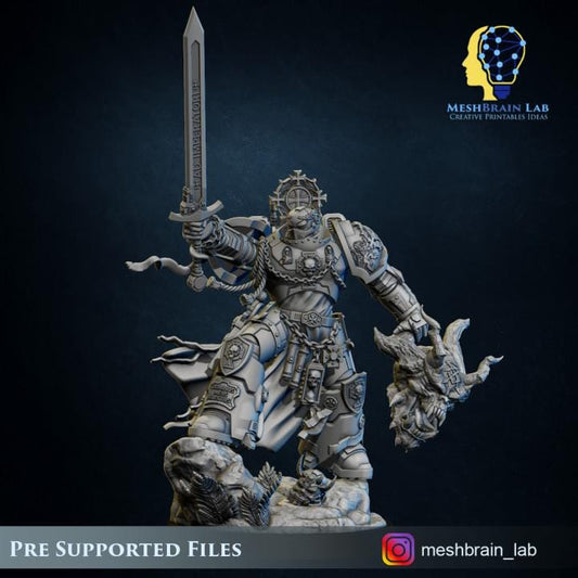 Imperial Marine Crusader Electus | Imperial Marines | 32mm | Meshbrain Labs