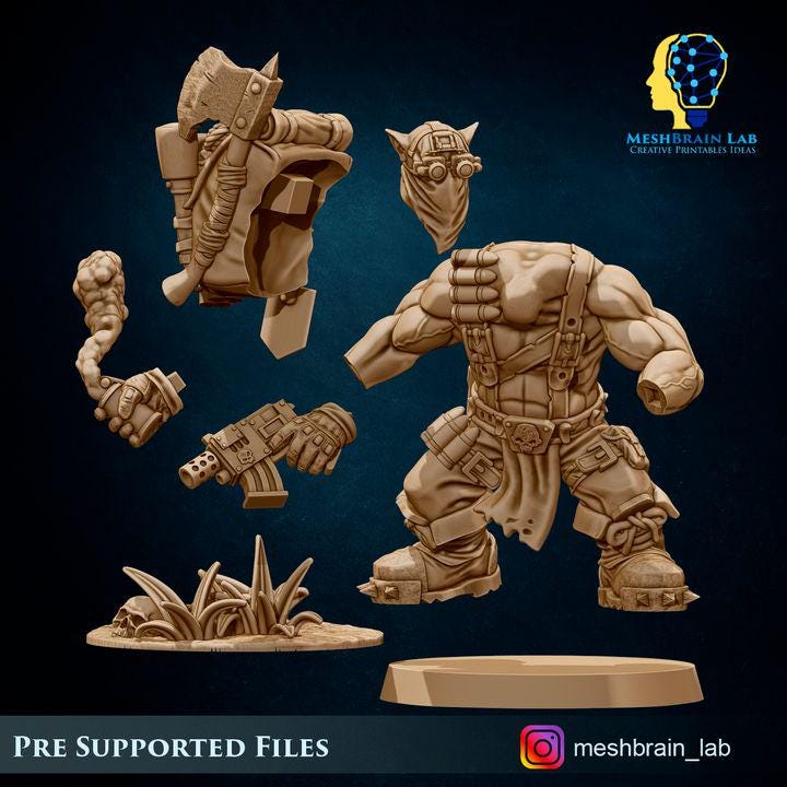 Ork Kommando | Orks | 32mm | Meshbrain Labs