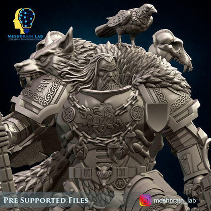 Harald Wutan- Sons of the Aesir Chapter Lord | Imperial Marines | 32mm | Meshbrain Labs