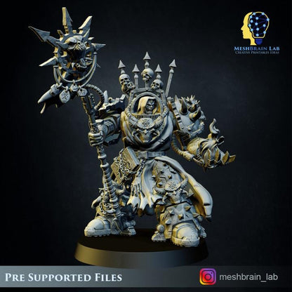 Chaos Terminator Sorcerer | Chaos | 32mm | Meshbrain Labs