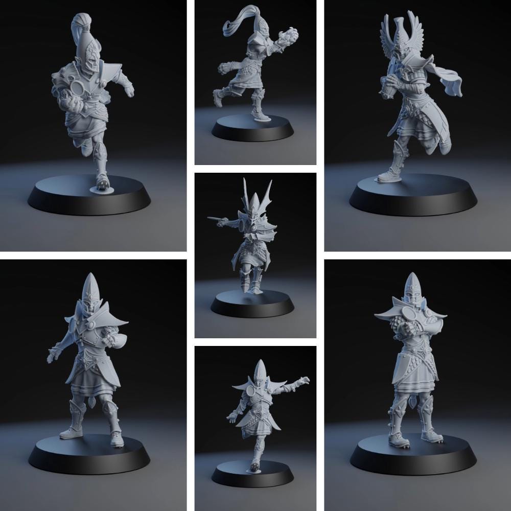 Noble Elf Team | Fantasy Football | Elf Team | Brutefun Miniatures