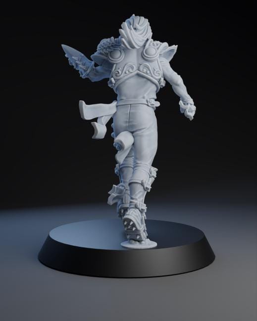 Twin Elf Star Player | Fantasy Football | Elf Team | Brutefun Miniatures