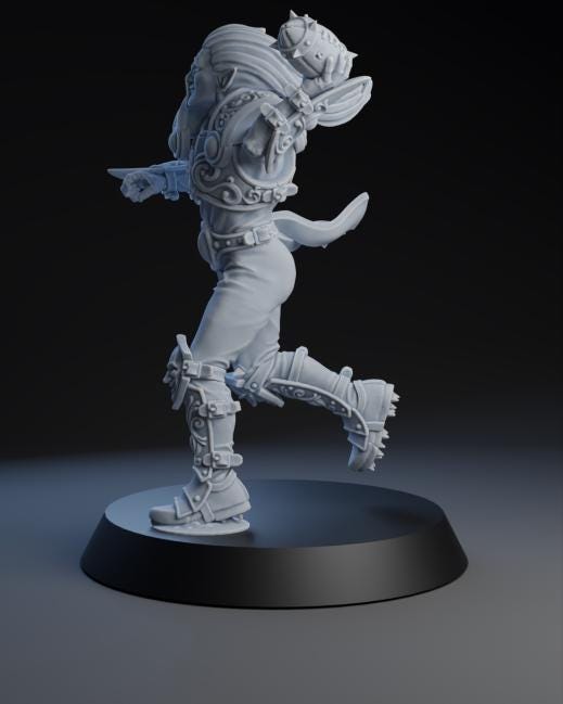 Twin Elf Star Player | Fantasy Football | Elf Team | Brutefun Miniatures