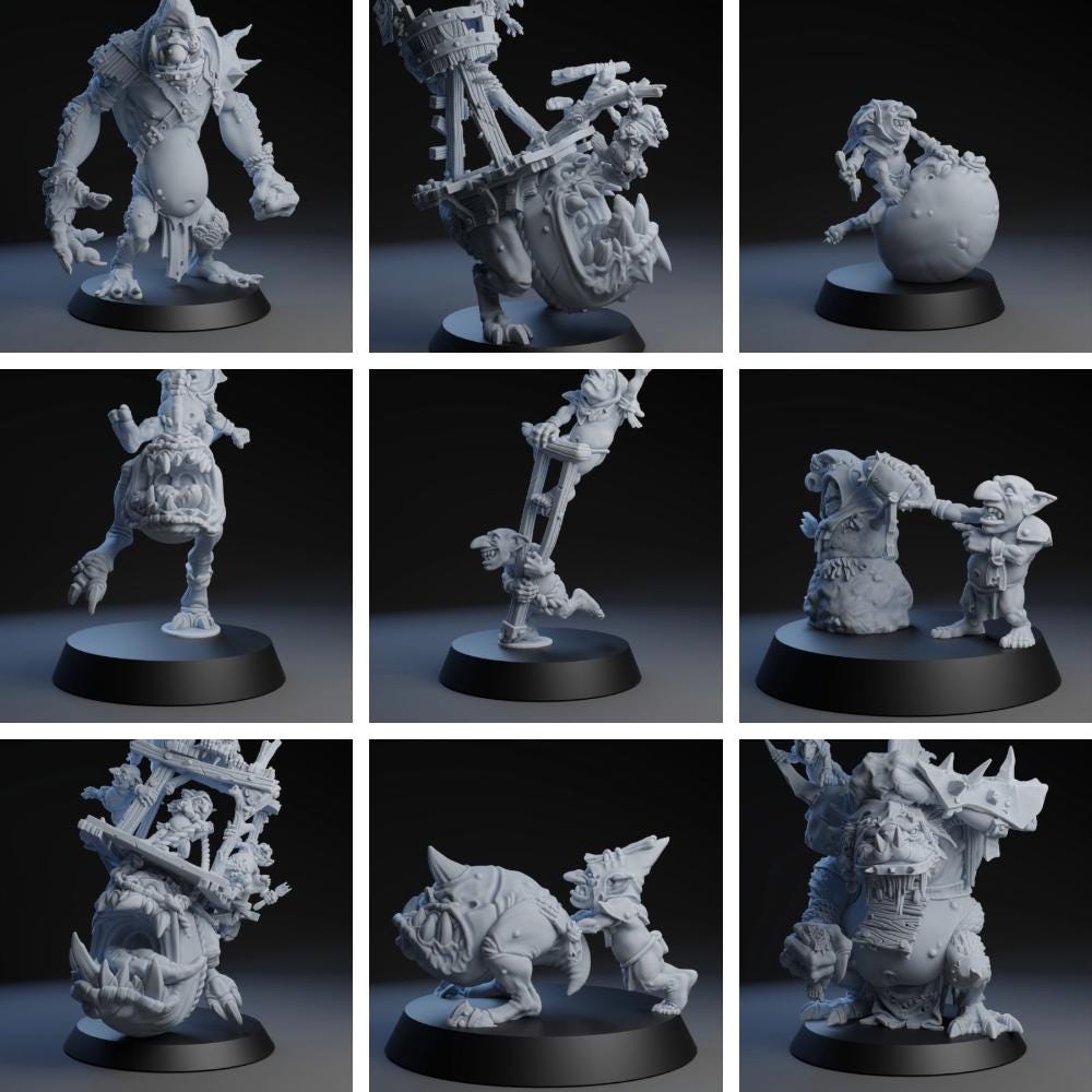 Snotling Team | Fantasy Football | Goblin Team | Brutefun Miniatures