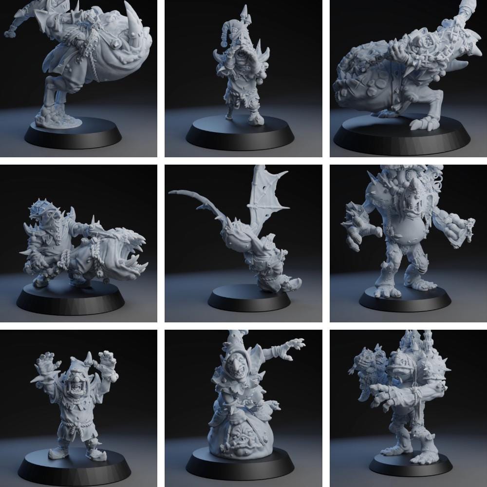 Night Goblin Team | Fantasy Football | Goblin Team | Brutefun Miniatures