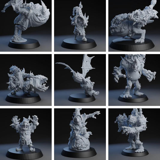 Night Goblin Team | Fantasy Football | Goblin Team | Brutefun Miniatures