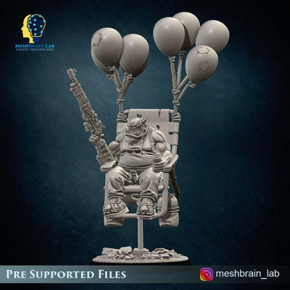 Ork Rokkit Maniacs Squad Retired Veteran | Orks | 32mm | Meshbrain Labs