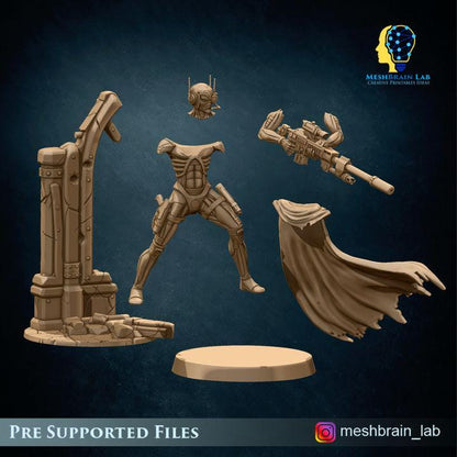 Imperial Assassin Sniper | Imperial Marines | Inquisition | 32mm | Meshbrain Labs