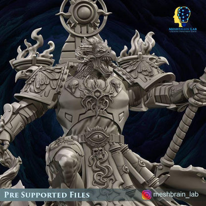 Doom Marines Chaos Sorcerer of changes | Chaos | 32mm | Meshbrain Labs