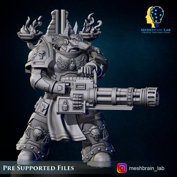 Marine Reapers of the thousand souls Squad | Chaos | 32mm | Meshbrain Labs