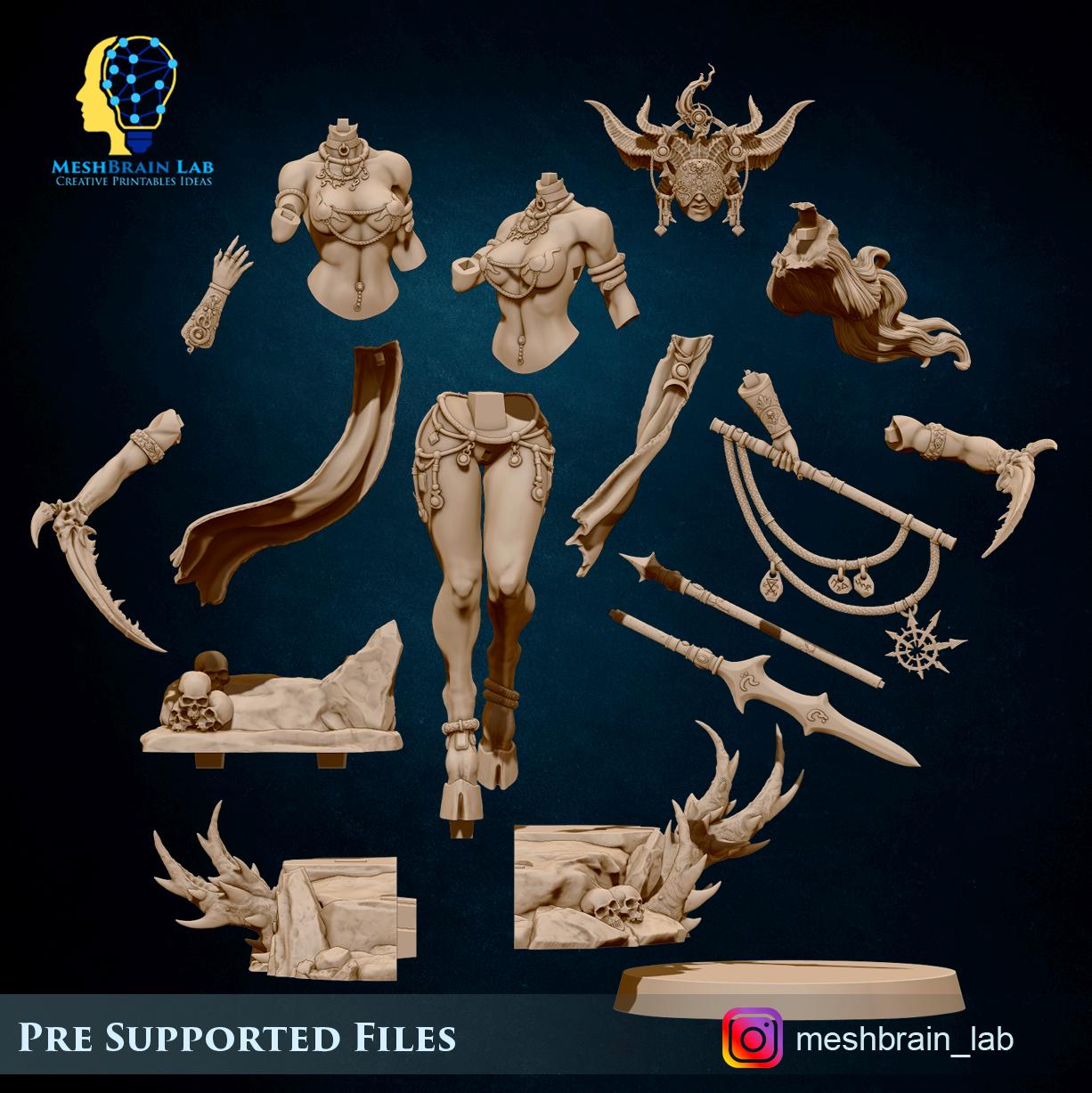 The keeper of Secrets, Great Demon of Hedonism | Chaos | 32mm | Meshbrain Labs