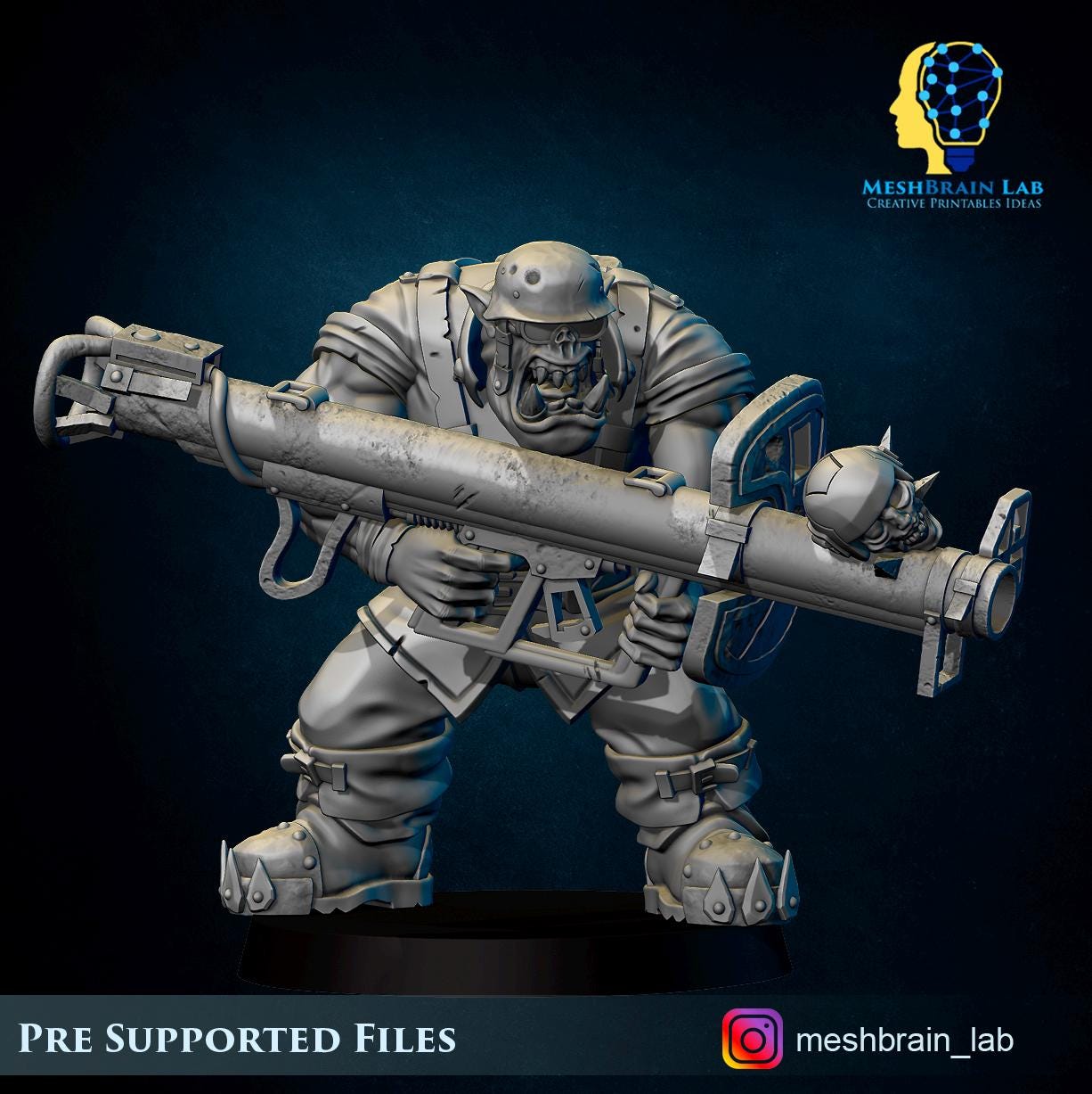 Ork Tank Hunter Panzerschreck | Orks | 32mm | Meshbrain Labs